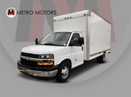 Reliable 2020 Chevrolet Cube 4500 with aluminum box and A/C for commercial use.