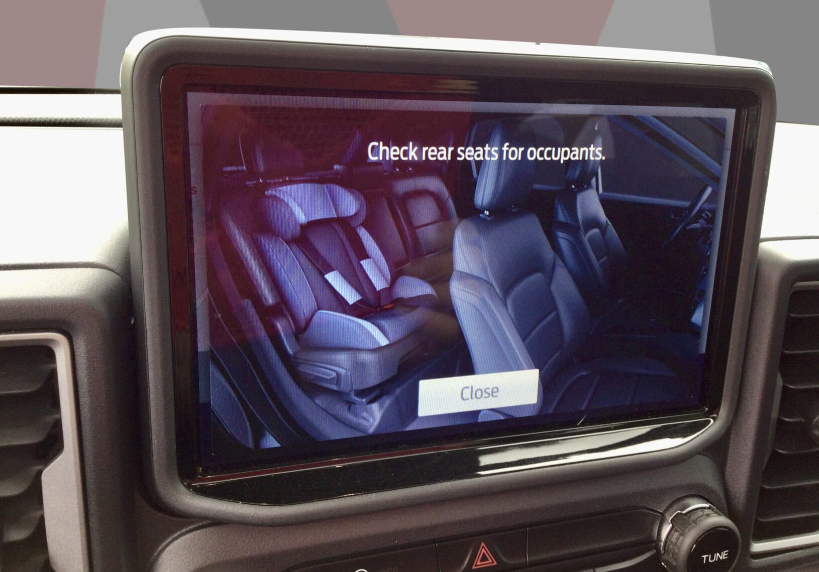 Interior view of 2022 Ford Bronco Sport Big Bend showing rear seats and infotainment screen.